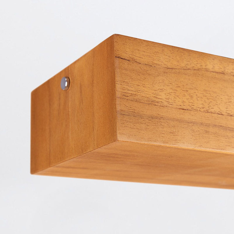 Horizon LED Linear 100cm oder 140cm Pendelleuchte - Teak Furnier (Neuheit)