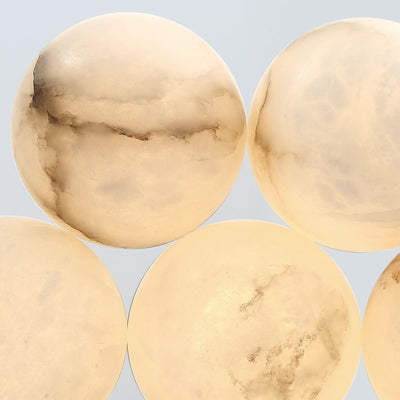 Kepler 7 Lt Alabaster Cluster Anhänger - Gold