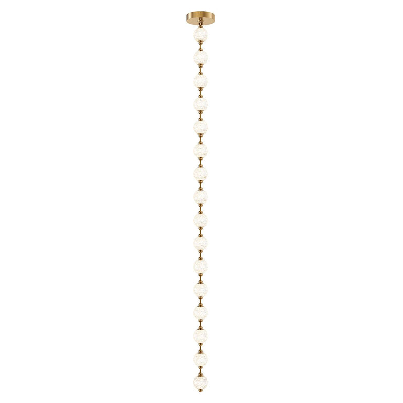 Marni 16 Kopf LED Pendelleuchte - Messing Natur (Neuheit)