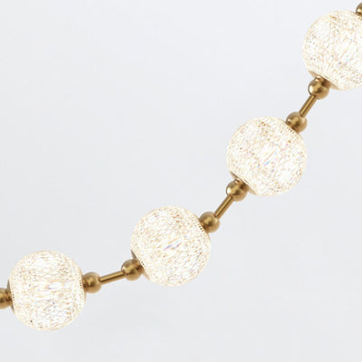 Marni 16 Kopf LED Pendelleuchte - Messing Natur (Neuheit)