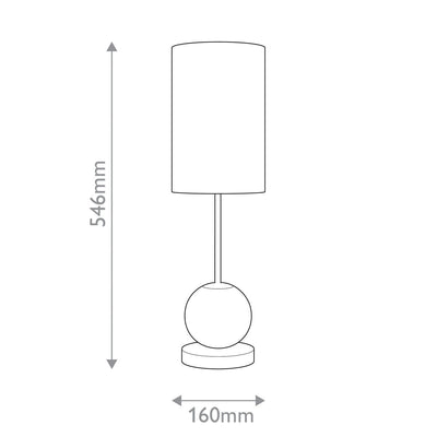 Marni Medium LED Tischleuchte - Messing natur (Neuheit)