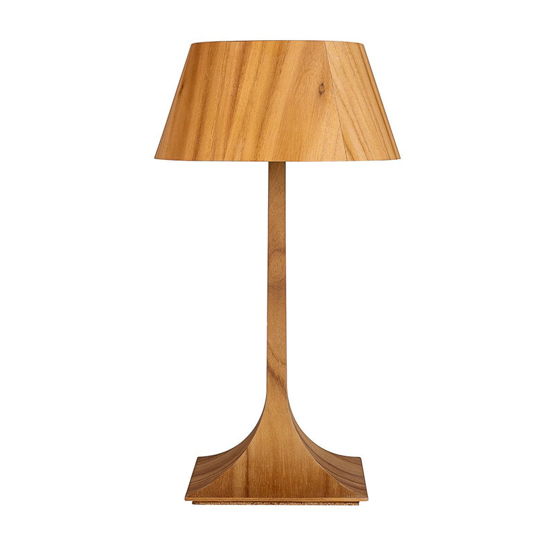 Nostalgie Tischleuchte (53cm) - Teak Furnier (Neuheit)
