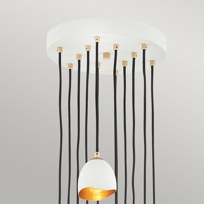 Nula 12 Light Pendelleuchte - Muschel Weiß & Luxe Gold (Neuheit)