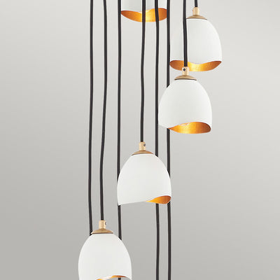 Nula 12 Light Pendelleuchte - Muschel Weiß & Luxe Gold (Neuheit)