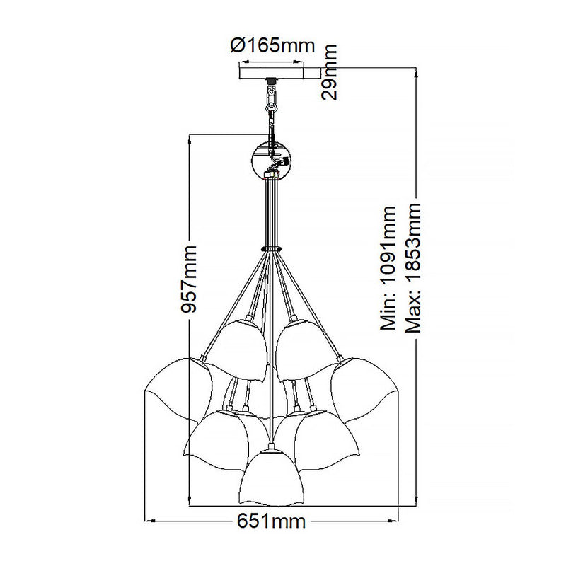 Nula 15 Light Pendelleuchte - Muschel Weiß & Luxe Gold (Neuheit)