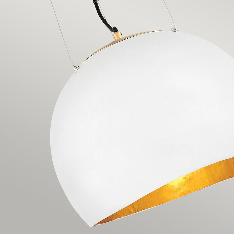 Nula 12 Light Pendelleuchte - Muschel Weiß & Luxe Gold (Neuheit)