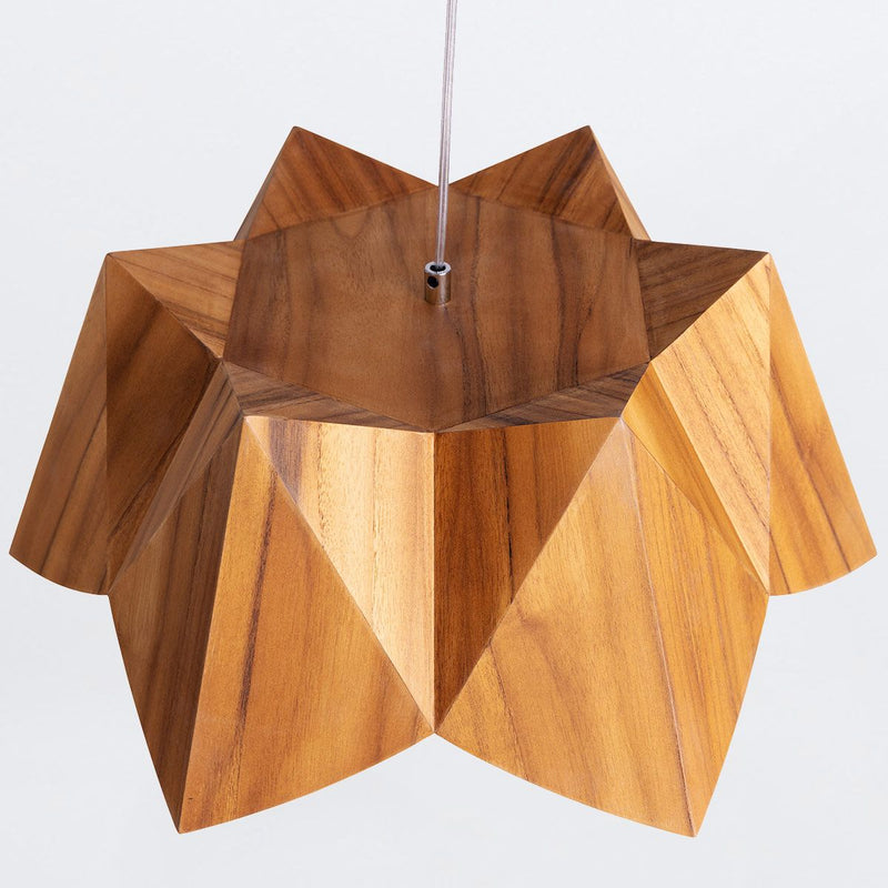 Physalis Pendelleuchte - Teak Furnier (Neuheit)