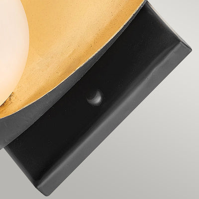 Ren 1 Light Wandleuchte - Mattschwarz & Gold (Neuheit)
