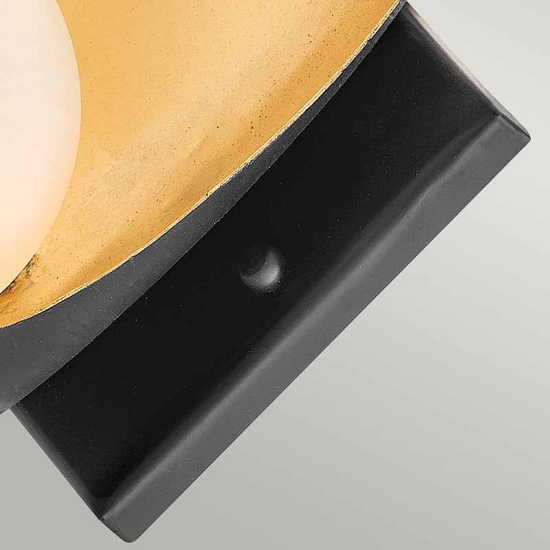 Ren 1 Light Wandleuchte - Mattschwarz & Gold (Neuheit)