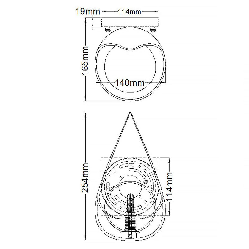 Ren 1 Light Wandleuchte - Mattschwarz & Gold (Neuheit)