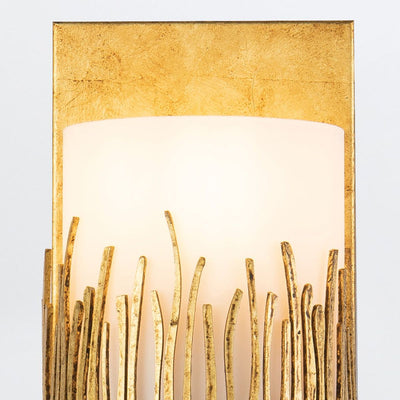 Sawgrass 1 lt Wandleuchte - Blattgold mit antiker Glasur (lieferbar ab Juli 25)