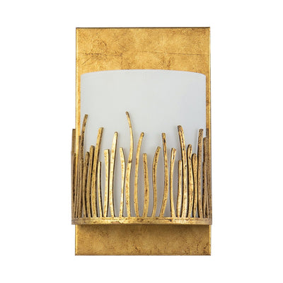 Sawgrass 1 lt Wandleuchte - Blattgold mit antiker Glasur (lieferbar ab Juli 25)
