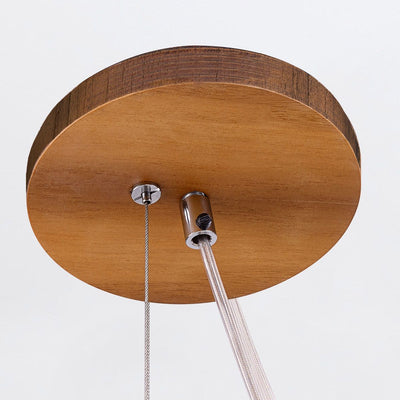 Sfera 1lt Pendelleuchte - Teak Furnier (Neuheit)