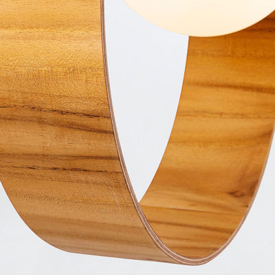 Sfera 1lt Pendelleuchte - Teak Furnier (Neuheit)