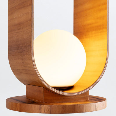 Sfera Tischleuchte - Teak Furnier (Neuheit)
