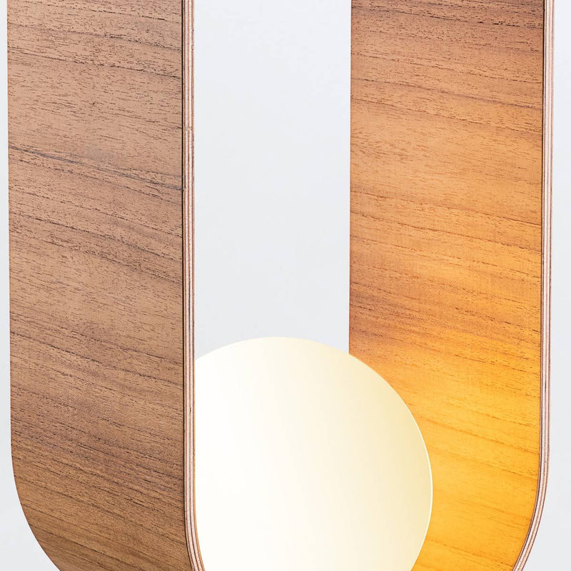 Sfera Tischleuchte - Teak Furnier (Neuheit)