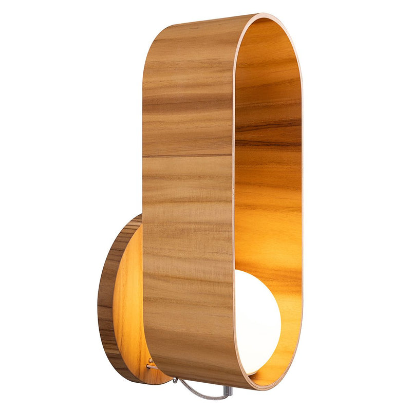 Sfera Wandleuchte - Teak Furnier (Neuheit)