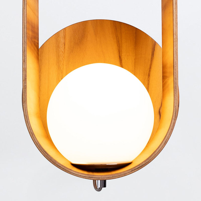 Sfera Wandleuchte - Teak Furnier (Neuheit)