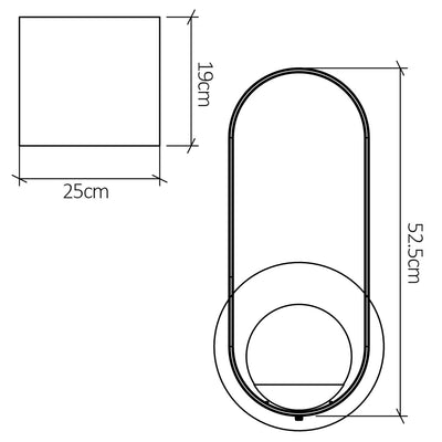 Sfera Wandleuchte - Teak Furnier (Neuheit)