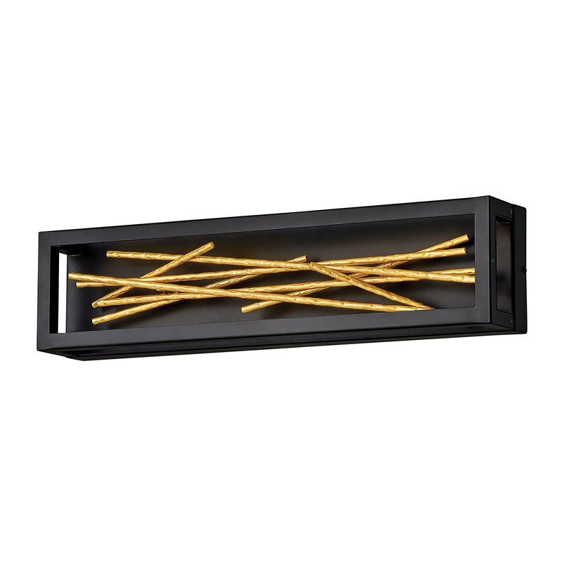 Styx LED Wandleuchte - Schwarz & Vergoldetes Gold (Neuheit) - Clicklights Shop