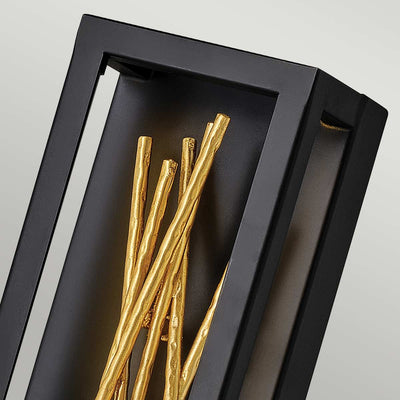 Styx LED Wandleuchte - Schwarz & Vergoldetes Gold (Neuheit) - Clicklights Shop