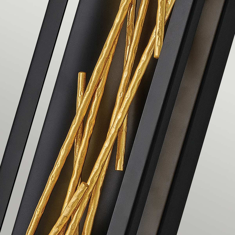 Styx LED Wandleuchte - Schwarz & Vergoldetes Gold (Neuheit) - Clicklights Shop
