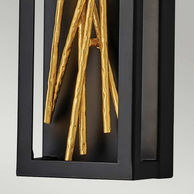 Styx LED Wandleuchte - Schwarz & Vergoldetes Gold (Neuheit) - Clicklights Shop