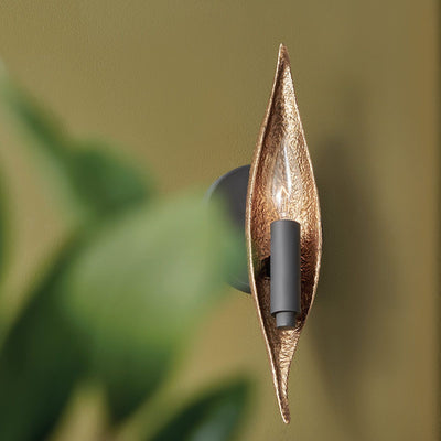 Willow 1 Light Wandleuchte - Carbon Black mit Deluxe Gold (Neuheit) - Clicklights Shop