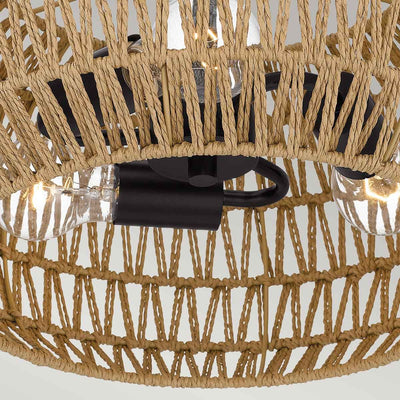 Casablanca 3 lt Semi Flush - Palladian Bronze (Neuheit)