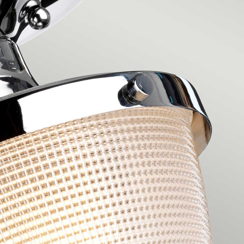 Dublin 1 Light Semi-Flush - Chrom poliert (Neuheit)