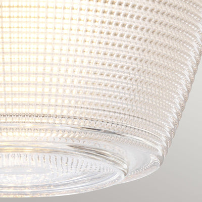 Dublin 1 Light Semi-Flush - Chrom poliert (Neuheit)