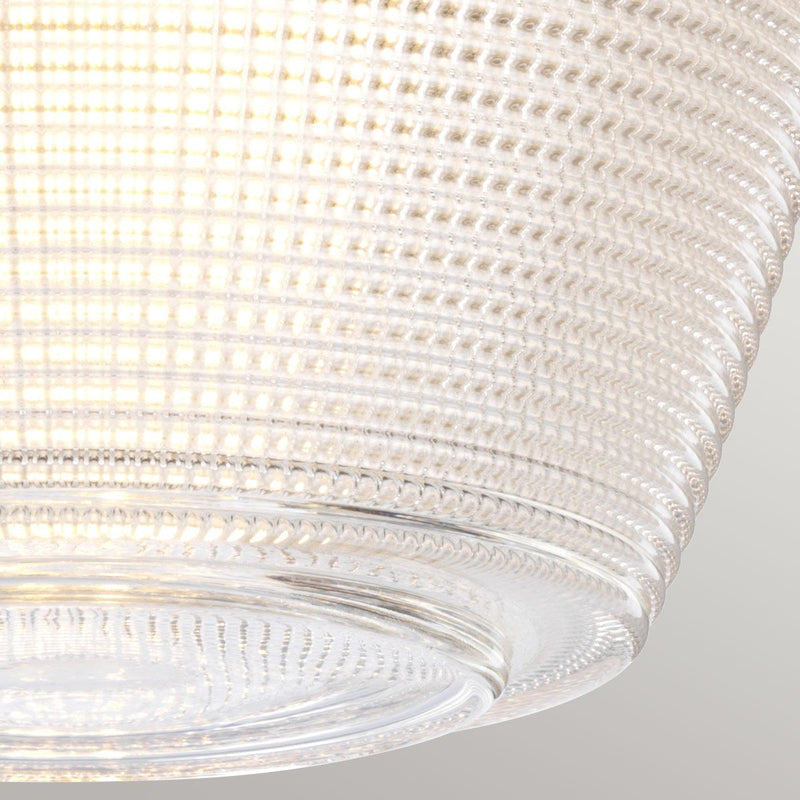 Dublin 1 Light Semi-Flush - Chrom poliert (Neuheit)