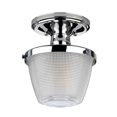 Dublin 1 Light Semi-Flush - Chrom poliert (Neuheit)