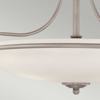 Griffin 3 Light Semi-Flush Light - Antique Nickel