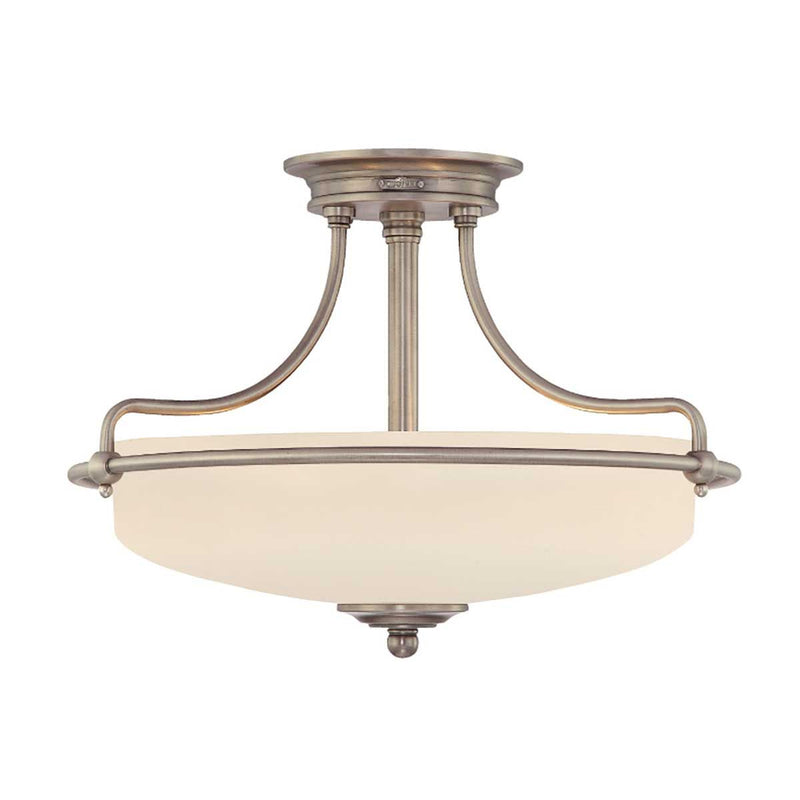 Griffin 3 Light Semi-Flush Light - Antique Nickel