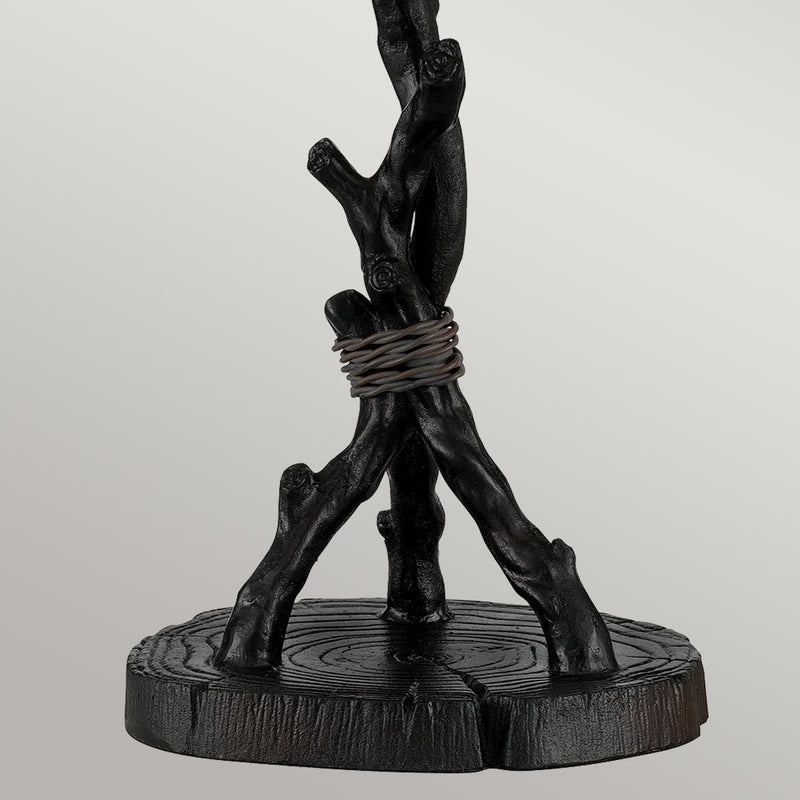 Flüsternde 2 Tischlampe im Tiffany-Stil - Valiant Bronze mit Kunstglasschirm (Neuheit)