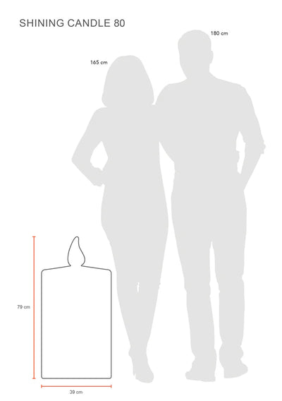 Dekoleuchte Shining Candle (Kerze)- 60cm / 80cm (Neuheit)