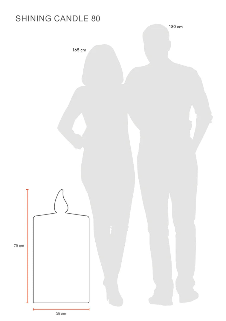 Dekoleuchte Shining Candle (Kerze)- 60cm / 80cm (Neuheit)