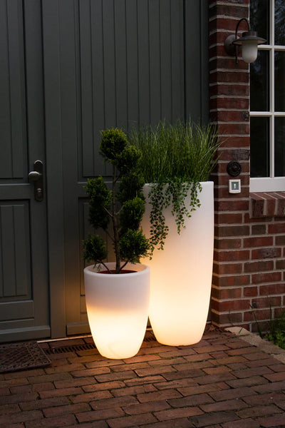 LED Blumentopf Shining Curvy Pot M