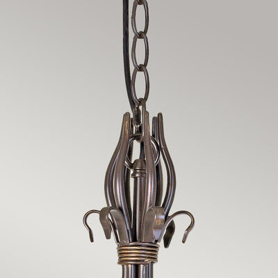 Windermere Kronleuchter mit 6 Leuchten - Rost/Gold - Clicklights Shop