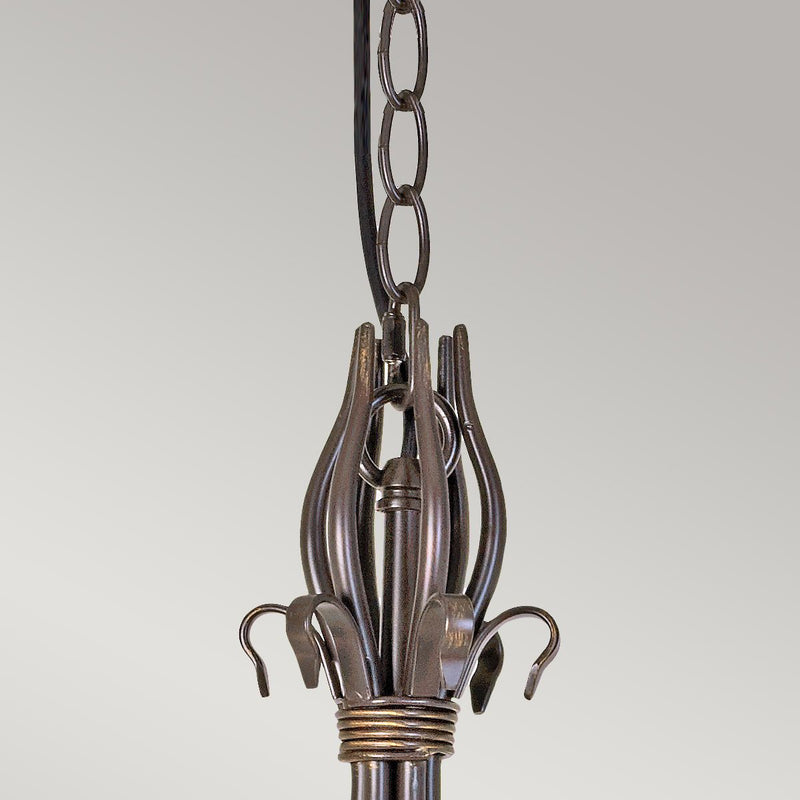 Windermere Kronleuchter mit 6 Leuchten - Rost/Gold - Clicklights Shop