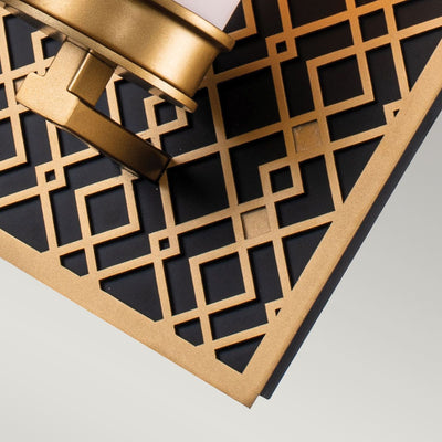 Ziggy 1 Wandleuchte - Gold lackiert und Silber (Neuheit)