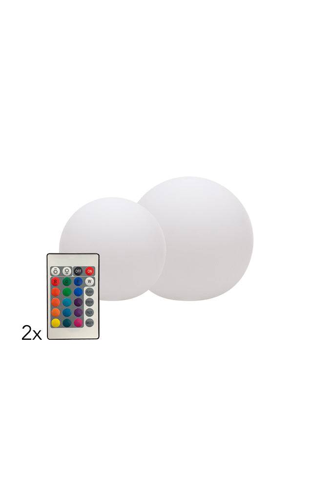 Kugelleuchten-Set "S" Shining Globe (30 & 40 cm) - Clicklights Shop