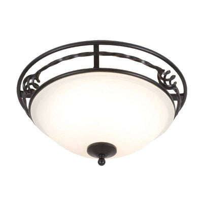 Pembroke 2 Light Flush Light Style A - Black - Clicklights Shop