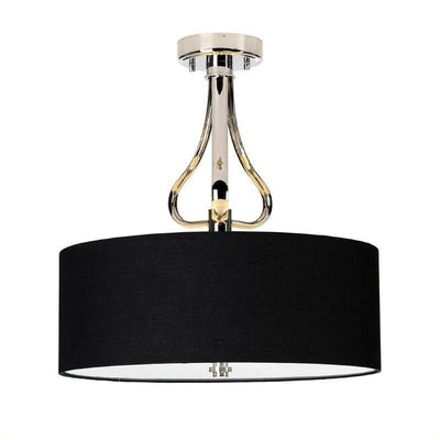 Falmouth 3 Light Semi Flush - Polished Chrome - Clicklights Shop