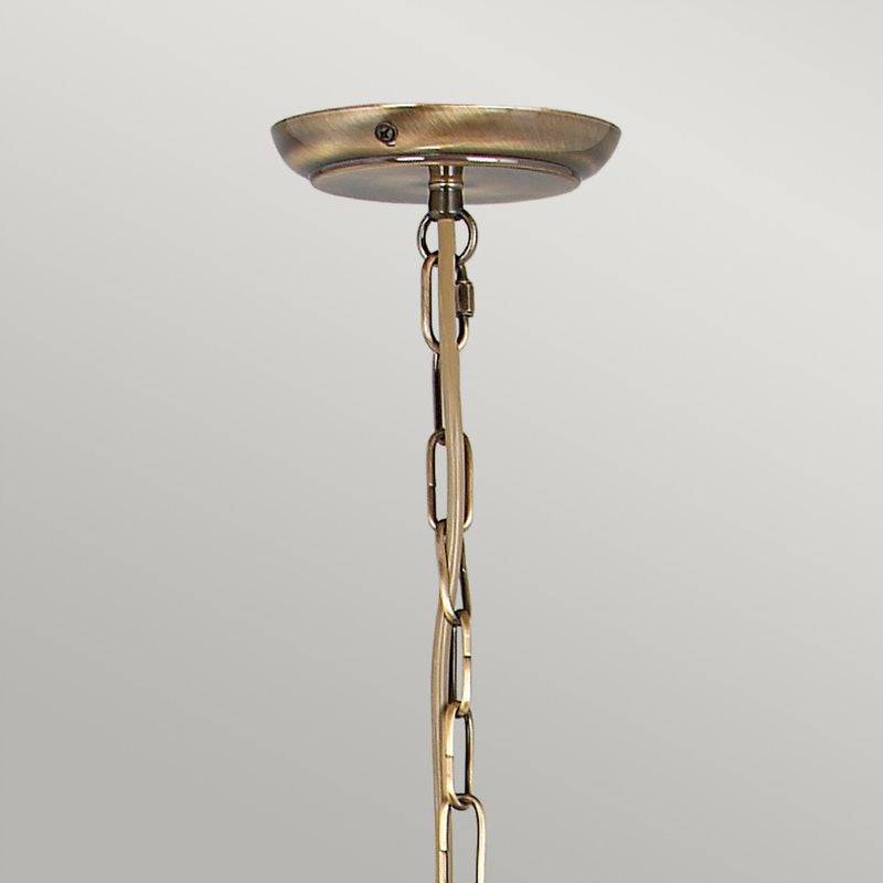 Artisan 3 Light Chandelier - Aged Brass - Clicklights Shop