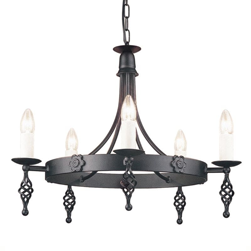 Belfry 5 Light Chandelier Black - Clicklights Shop