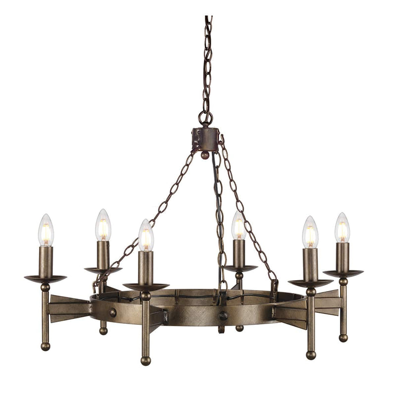 Cromwell 6 Light Chandelier - Clicklights Shop