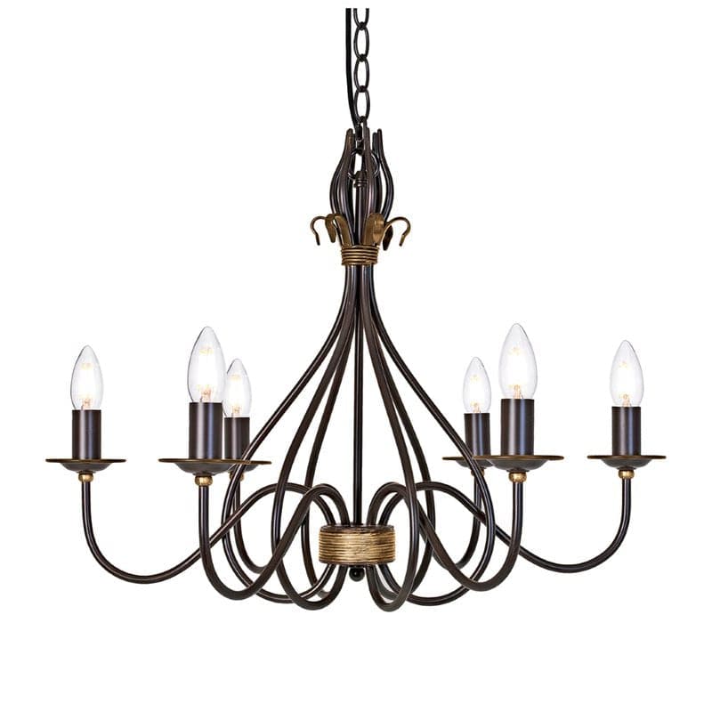 Windermere 6 Light Chandelier - Clicklights Shop