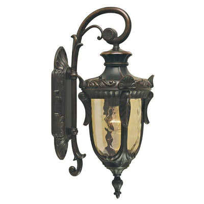 Philadelphia 1 Light Medium Down Wall Lantern - Old Bronze - Clicklights Shop